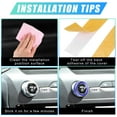 thumbnail image 5 of Unique Bargains Headlight Switch Knob Cover Aluminum Alloy for Ford Explorer 20-22 Car Interior Decoration Trims Blue, 5 of 6