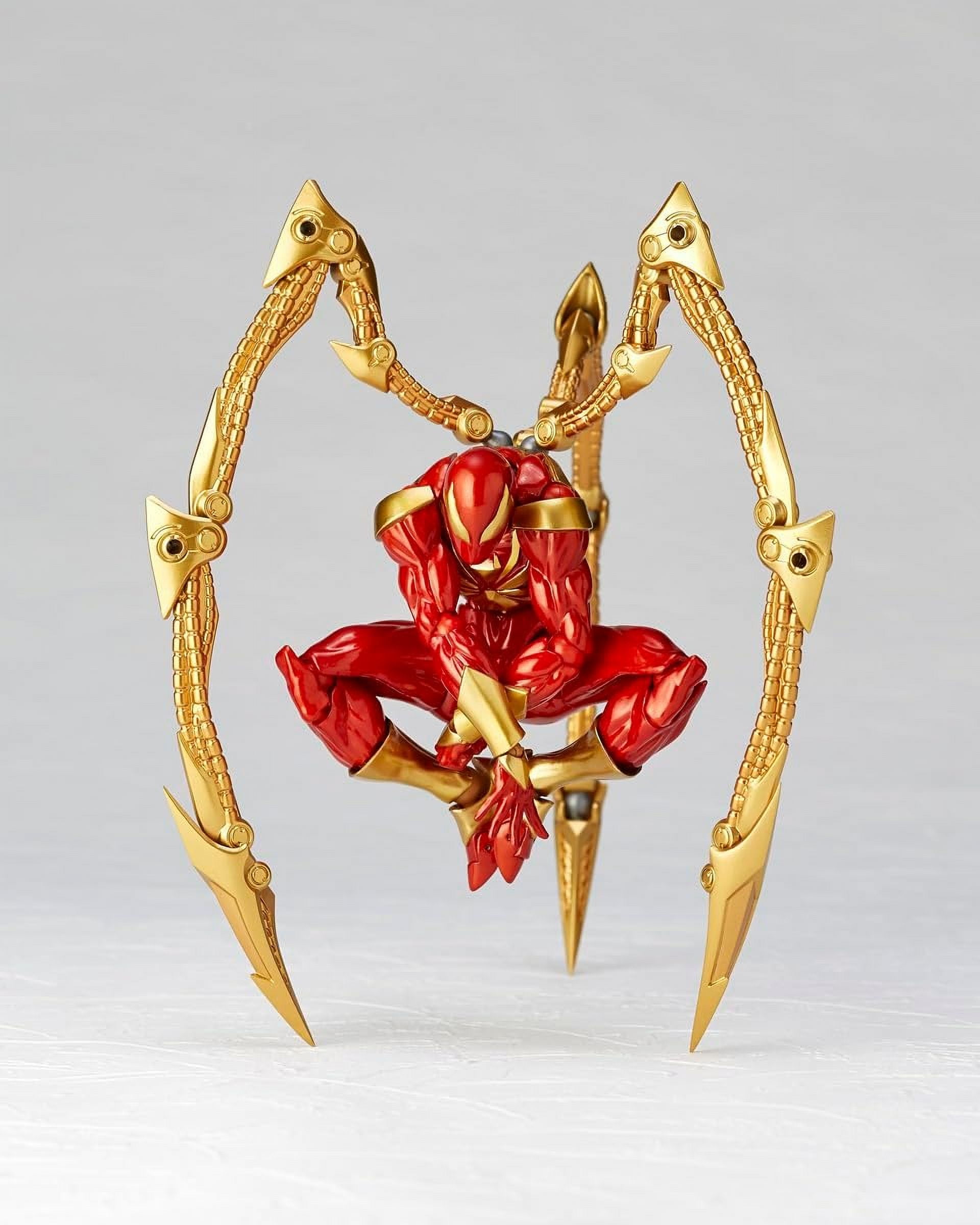 ZapZest Iron Spider Action Figures, 6.3" Spider Hero Man Figures Collectable Toys, Superhero Figure Movie Style Model Toys, Cool Room Decorations Birthday Gifts for Fans of All Ages