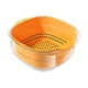 thumbnail image 3 of Colador de cocina Tazón de colador Limpieza Cesta de lavado Cesta de almacenamiento de alimentos para frutas Verduras Lavado de limpieza Amarillo, 3 of 8