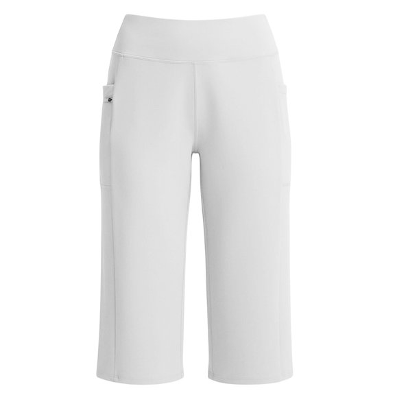 Gytharion Women's Wide Leg Capri Pants for Yoga Workout High Waist Stretch Capri Pants with Two Pockets Capri Pants