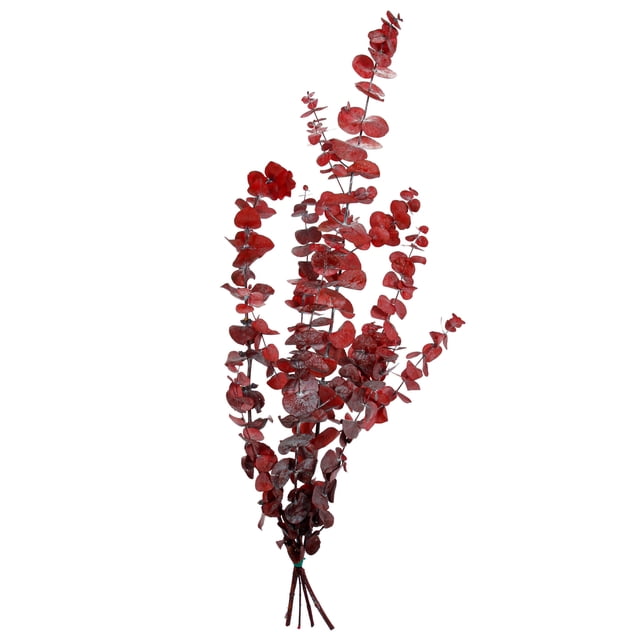 Dolar Natural Follaje Rojo Aromatico 75cm Navidad Mylin 1pz