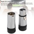 thumbnail image 3 of XLR Solder Connector, Compact Gold Plated XLR Microphone Solder Adapter Multipurpose  for Recording, 3 of 7
