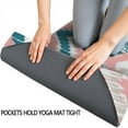 thumbnail image 3 of Colorful Geometric Striped Pattern Hot Yoga Mat Towel Non Slip for Hot Yoga - Quick-Drying Yoga Mat Cover with 4 Corner Pockets with Travel Bag - Hot Yoga Towel Non Slip 74"x26", 3 of 6