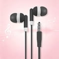 thumbnail image 6 of 3.5mm Jack Wired In-Ear Earbuds, Soft Comfort Corded Headphones, Lightweight Multi Color Earphones, Universal Noise Isolating Earbuds Compatible With Multiple Portable Electronic Devices,Black, 6 of 8