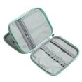 thumbnail image 3 of JShteea Almacenamiento Herramientas Costura Tejido Hecho A Mano Bolsas Ganchillo DIY Florales (verde), 3 of 9