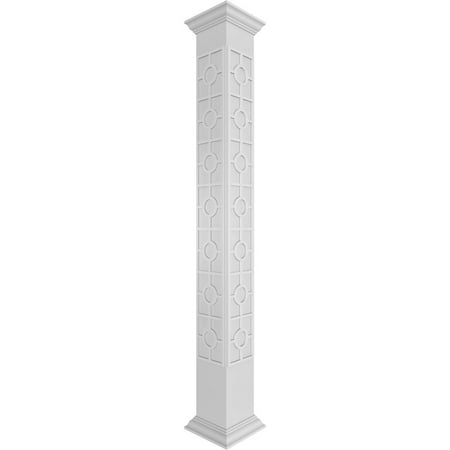 

Ekena Millwork 10 W x 8 H Craftsman Classic Square Non-Tapered Koroluck Fretwork Column w/ Crown Capital & Crown Base