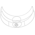 thumbnail image 2 of SHISUYAN Moon Shape Lampshade Frame Replacement Lamp Frame Wire Lampshade Frame Desk Lamp Cage, 2 of 9