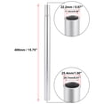 thumbnail image 3 of Unique Bargains 25.4x400mm Bicycle Bike Seat Post Aluminum Alloy Seat Tube without Scale Mark Silver Tone Universal, 3 of 7