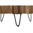 thumbnail image 3 of Benzara Zoro 42 Inch Coffee Table, Reclaimed Wood, Hairpin Legs, Brown and Black, 3 of 5