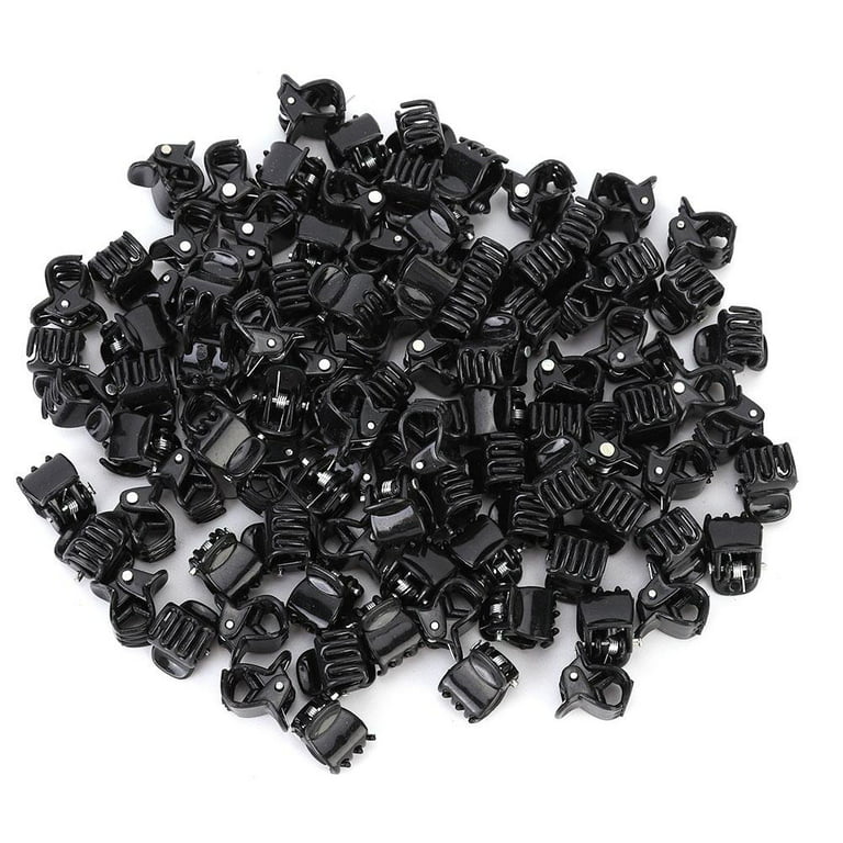 Mgaxyff 100PCS Black Plastic Mini Clips Small Claws Hair Clip Clamp Clothes  Hair Accessories, Small Claw Clip