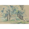 thumbnail image 2 of Paul Cézanne 24x17 Black Ornate Framed Double Matted Museum Art Print Titled: Avenue of Chestnut Trees at the Jas De Bouffan (ca. 1878 - 1890), 2 of 5