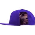 thumbnail image 2 of Solid Cotton Snapback Flat Brim Baseball Cap Adjustable Classic 6 Panel Hat, 2 of 3