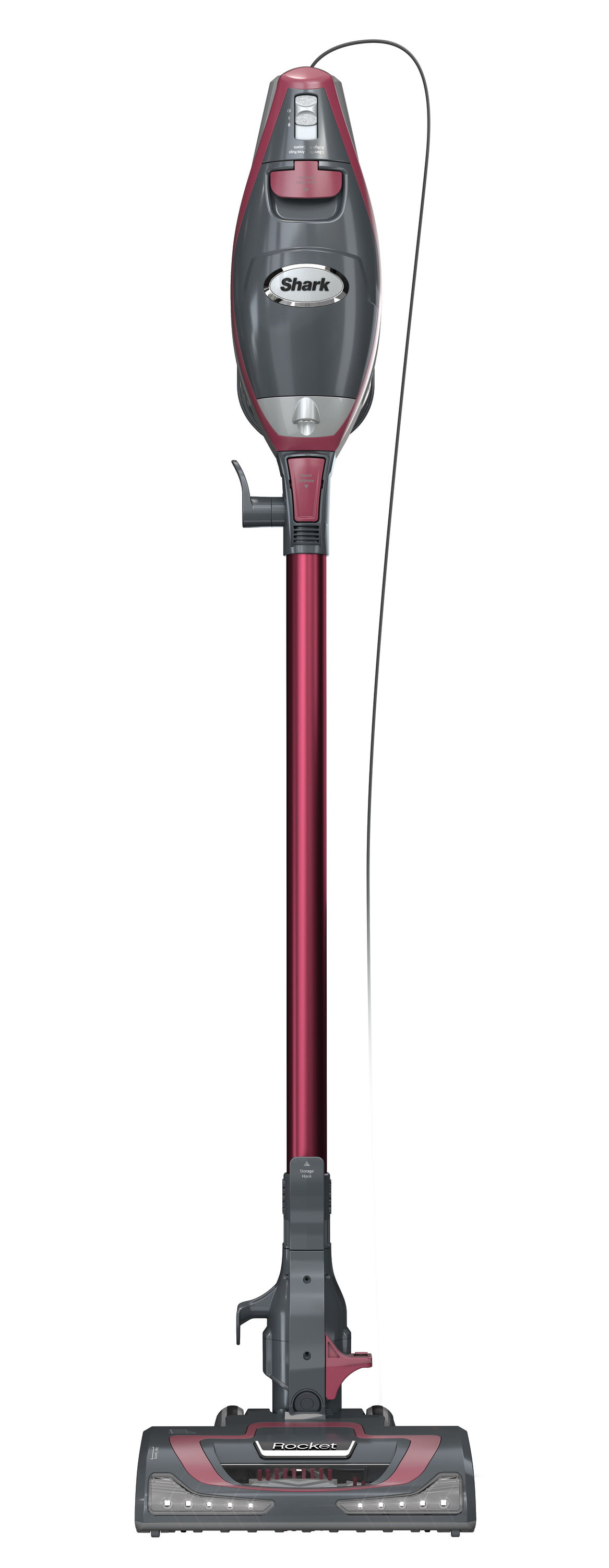 Shark Rocket Pro Corded Stick Vacuum, Carpet and Hardfloors, Pet Friendly, XL Cup, Removable Handheld, HV370 Comet Red