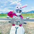 thumbnail image 4 of Motorcycle Helmet Cover for Full Helmets Innovative Soft Helmet Plush Cover Dust Protection Fun Helmet Cover Personalized  Plush Animal Helmet Covers for Christmas Gifts Motorcycle Racing, 4 of 10