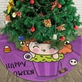 thumbnail image 3 of XMXY Halloween Christmas Tree Skirt, Cartoon Witch Halloween Kawaii Holiday Party Indoor Decorations Ornaments, 36" Inch, 3 of 5