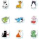 thumbnail image 3 of 100 piezas pegatinas de dibujos animados pegatinas impermeables, 3 of 5