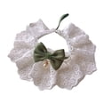 thumbnail image 1 of Collar de encaje para gato, pañuelo para el cuello, accesorio de regalo para vestir, collar para gato hecho a mano, baberos para gatos, para perros,, 1 of 8