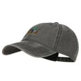 thumbnail image 2 of Green Beret Crest Embroidered Washed Cap - Black OSFM, 2 of 5