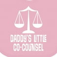 thumbnail image 4 of Inktastic Lawyer Daddys Little Co Counsel Boys or Girls Baby Bib, 4 of 4