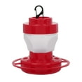 thumbnail image 3 of Jierger Hummingbird Feeders for Outdoors Hanging, Plastic Humming Bird Nectar Feeder with 5 Feeding Ports Bee Proof & Ant Moat Wild Bird Feeder for Outside, Red, 3 of 8