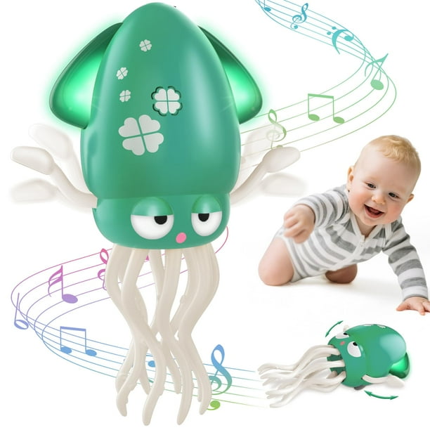 Pulpo bailando para bebés AOTIBO, de 1 a 5 años, con luz y música