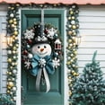 thumbnail image 6 of Christmas Snowman Door Decoration, Hanging Ornament for Indoor & Outdoor Holiday Décor, 6 of 7