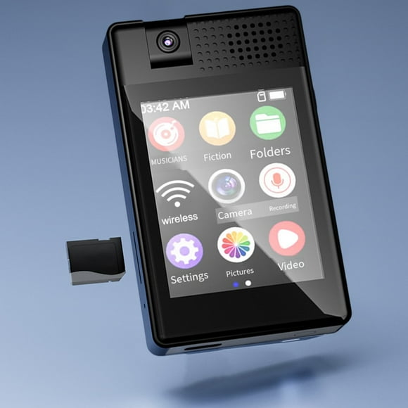 Reproductor de MP3 inalámbrico de 64 GB: ¡sonido HiFi, cámara de 180 ° y pantalla táctil!