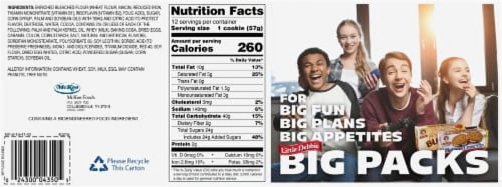 2X-Little Debbie Fudge Rounds Big Pack - 2 oz - 12 ct