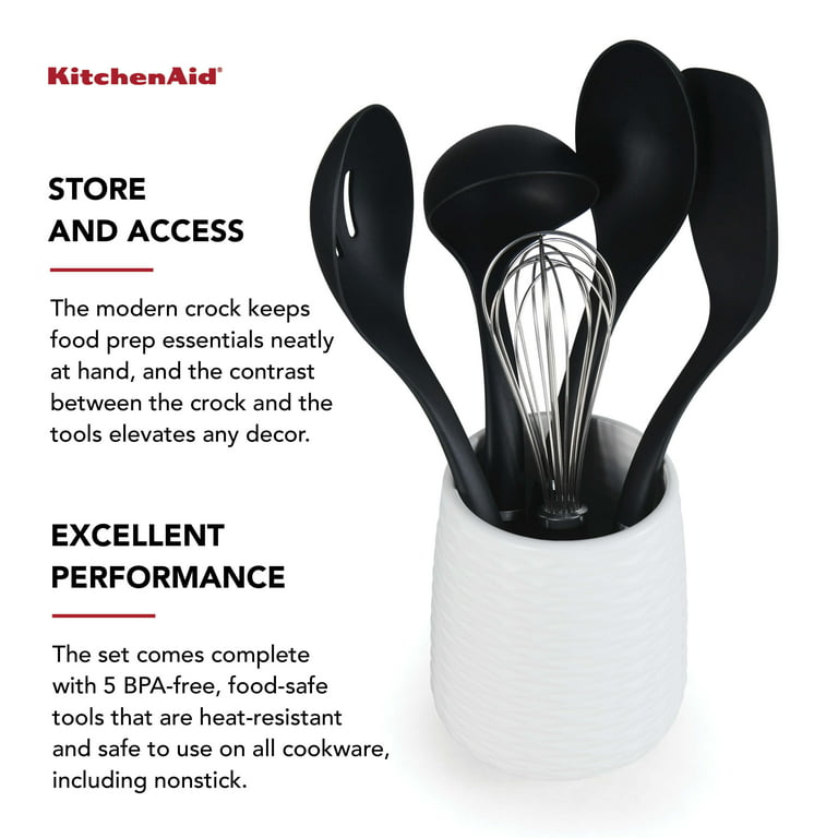 KitchenAid Classic Measuring Spoons Kitchen Prep Tool White/black