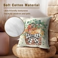 thumbnail image 4 of Summer Eucalyptus Leaves Starfish Pillow Set of 2 Covers Coastal Shells Basket Green Leaf Decoration Cushion Cover Pillowcase 20 x 20 Inches for Couch Indoor Bedroom Decor, 4 of 7