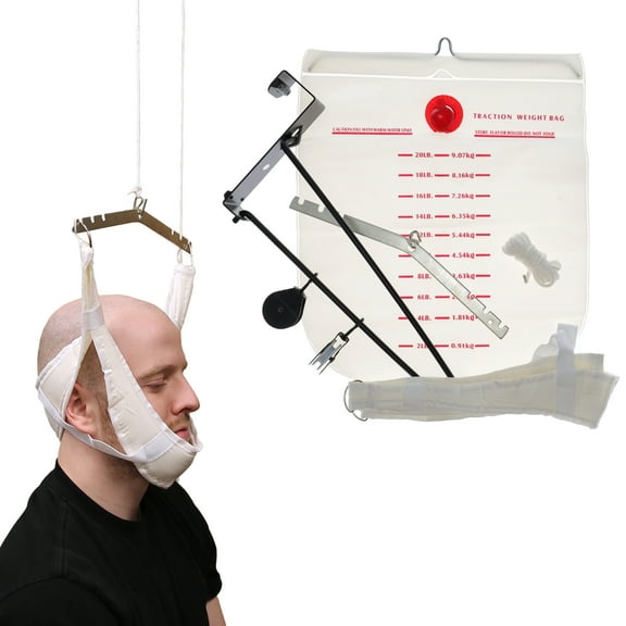 BodyMed Over-Door Cervical Traction Kit — Cervical Traction Device for Physical Therapy