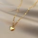 thumbnail image 2 of SIPENGEL 316 Acero inoxidable Color oro gargantilla collar para mujer pareja romántica amor corazón colgante collar boda joyería Tan Jianjun unisex, 2 of 2