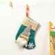 thumbnail image 4 of mfyjkho Colgante decorativo de calcetín navideño de lino, bolsa de regalo para árbol, chimenea, ventana y escalera. 1 pieza, 7,9 x 5,9 x 0,4 pulgadas., 4 of 7
