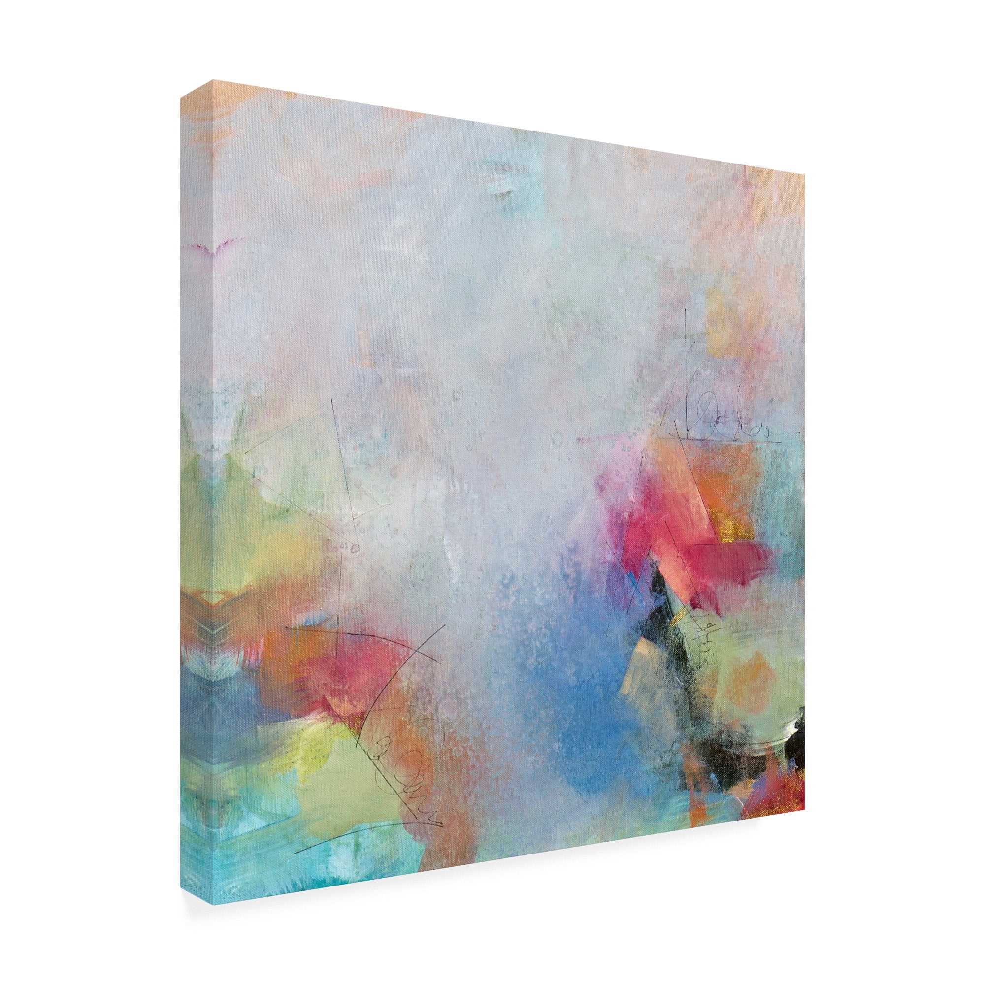 Trademark Fine Art 'Happy Place Abstract' Canvas Art by Karen Hal