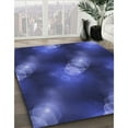 thumbnail image 3 of Ahgly Company Machine Washable Indoor Rectangle Transitional Denim Dark Blue Area Rugs, 7' x 10', 3 of 7