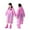 01_Hot Pink, variant on Kids Reusable Full Body Rainwear Portable Thick Poncho Rain Ponchos for Kids Raincoat Ages 4-9 Years 01_Purple,One Size