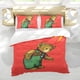 thumbnail image 5 of Corduroy Conjunto de sábanas temático, trío de piezas, cómodo y amigable con la piel, diseño único, regalo de decoración para el hogar para familiares, amigos y fans,173cm *218cm, 5 of 6