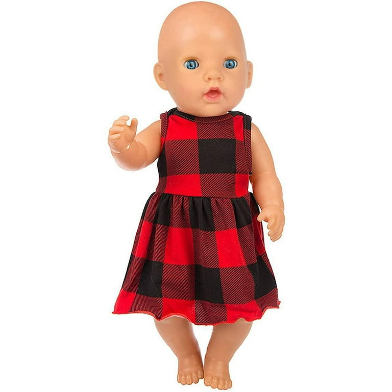  ENOCHT 3 Pieces Baby Doll Clothes Pink Dress with Coat Socks  for 14-18 Inch Doll Sweet Cute Doll Clothes for New Born 15 Inch Baby Dolls  : Toys & Games