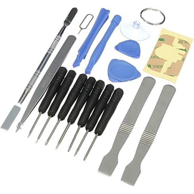 HUGFEGWE Kit d'Outils de Réparation d'Ouverture de Cellulaire Universel 18 en 1 pour IPad Téléphone Intelligent Ordinateur Outils à Main CJB91-139432