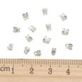 thumbnail image 4 of 50pcs Tarnish Resistant 304 Stainless Steel Bead Tips Calotte Ends Clamshell Knot Cover Stainless Steel color 4x2mm Hole: 1mm, 4 of 6