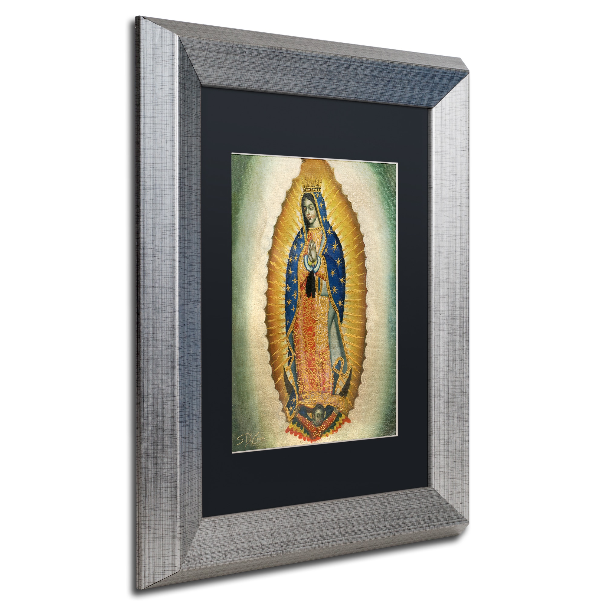 Trademark Fine Art "The Virgin" Canvas Art by Masters Fine Art, Black Matte, Silver Frame