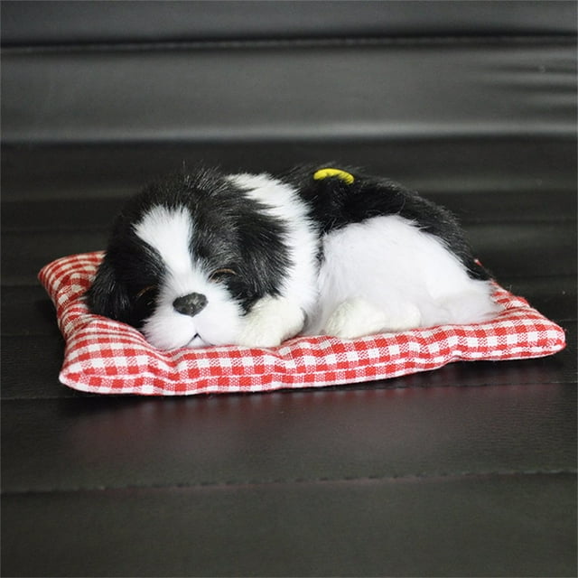 Jouet Chien Adorable Simulation Figurines d'Action Créatives et Réalistes pour Décoration Maison Voiture Bureau