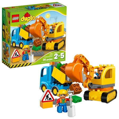 LEGO DUPLO Town Truck & Tracked Excavator 10812 (26 (Best Lego For 2 Year Old)
