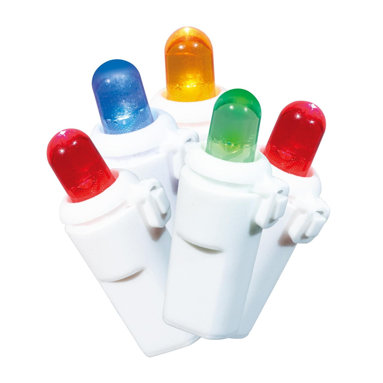 Holiday Time 240Count Multicolor LED Dome Christmas Lights, with White