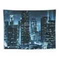 thumbnail image 5 of BCIIG City Skyline Lights Urban Tapestry Wall Hanging Unique Style for Home Wall Decor Art Living Room Bedroom Dorm 60x50inch, 5 of 6