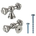 thumbnail image 1 of Uxcell 10 Paquete de Perillas de Armario de Acero Inoxidable Cepillado, Tiradores de Cocina de Zinc de Un Solo Orificio, Perillas de Cajón, 1 of 7