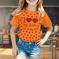 thumbnail image 2 of Shadoumai Toddler Girl Shirts 2t Solid Color Cowl Neck Shirt Short Sleeve T Shirt Comfortable Summer Tops Girls Summer Tops T-Shirts, 2 of 4