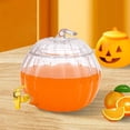 thumbnail image 3 of Pumpkin Shape 26*26*30.6cm 8.4L Glass Halloween Drink Beverage Dispenser For Parties, Family Gatherings, 3 of 22