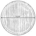 thumbnail image 4 of Natural Wooden Round Dish Ornament Slice Tray Table Charger with Height, 4 of 6