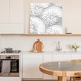 thumbnail image 5 of Framed Canvas Wall Art for Living Room Gray Shell Wall Decor, Coastal Conch Ocean Marine Life Aesthetic Paintings for Bedroom Office Kitchen Bathroom, Ready to Hang Artwork Wall Pictures 16x16 Inch, 5 of 9